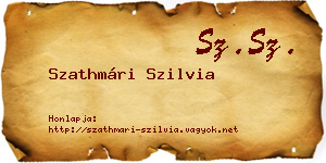 Szathmári Szilvia névjegykártya